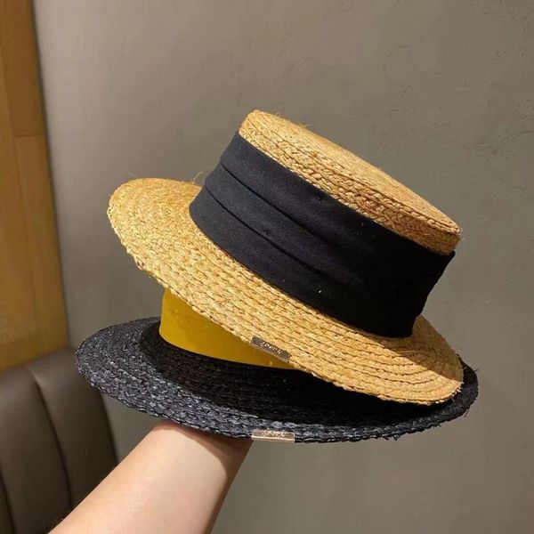 fashion fedoras hat for women spring summer flat retro hand-woven raffia straw hats party sun street-style wide brim, Blue;gray
fashion fedoras hat for women spring summer flat retro hand-woven raffia straw hats party sun street-style wide brim, Blue;gray