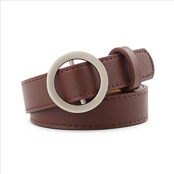 belts style full grain pu leather belt stitched o ring 1" veg tan, Black;brown 
belts style full grain pu leather belt stitched o ring 1" veg tan, Black;brown