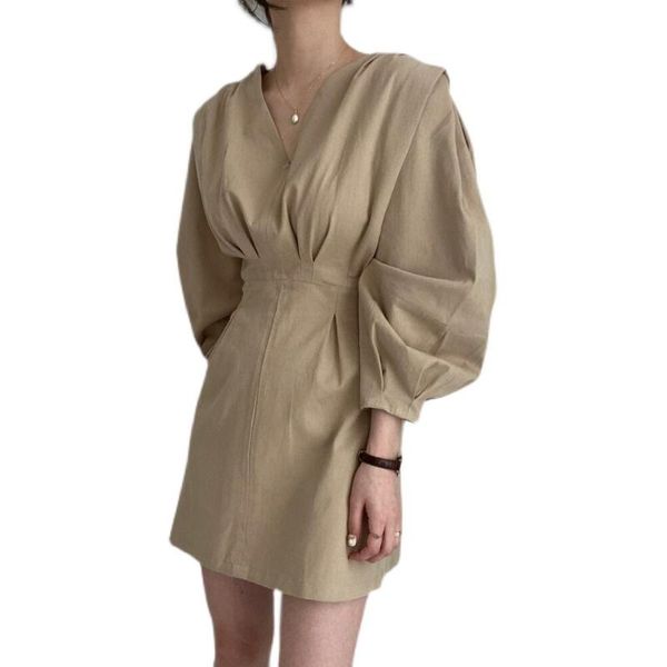 casual dresses long sleeve dress women pleated spring autumn v neck mini office ladies korean style woman vestidos mujer, Black;gray
casual dresses long sleeve dress women pleated spring autumn v neck mini office ladies korean style woman vestidos mujer, Black;gray