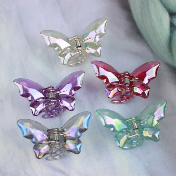 2pcs solid transparent ab color butterfly hair clips 3.5cm lovely school accessories for girls, Slivery;white
2pcs solid transparent ab color butterfly hair clips 3.5cm lovely school accessories for girls, Slivery;white