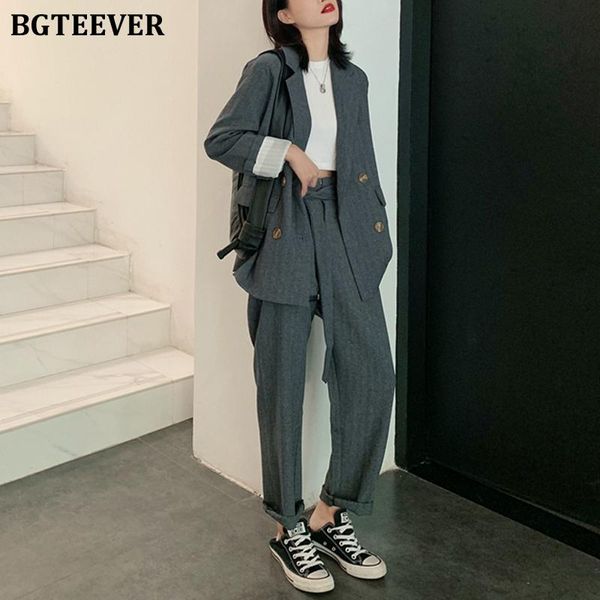 women's suits & blazers bgteever 2 pieces sets fashion casual double-breasted female suit jackets &high waist sashes pants 2021 women b, White;black
women's suits & blazers bgteever 2 pieces sets fashion casual double-breasted female suit jackets &high waist sashes pants 2021 women b, White;black