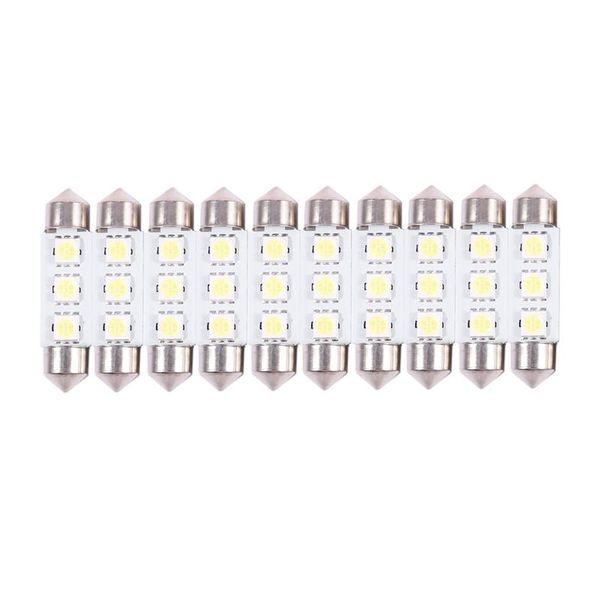 car headlights 10 x white 39mm 3 led smd festoon dome light interior lamp bulb 12v
car headlights 10 x white 39mm 3 led smd festoon dome light interior lamp bulb 12v