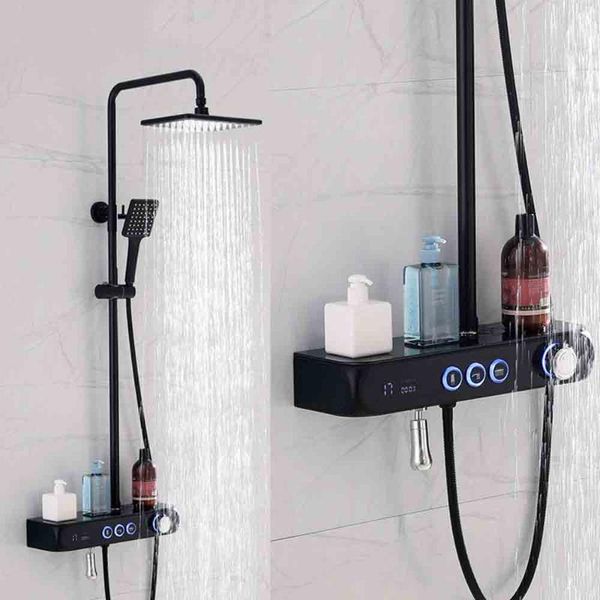 yuejie bathroom full copper thermostatic silver black shower system set pressurized spray gun shower head ldhy-3001
yuejie bathroom full copper thermostatic silver black shower system set pressurized spray gun shower head ldhy-3001
