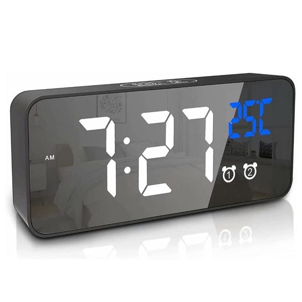 other clocks & accessories digital alarm clock, portable travel clock with led display, desksnooze and double functions
other clocks & accessories digital alarm clock, portable travel clock with led display, desksnooze and double functions