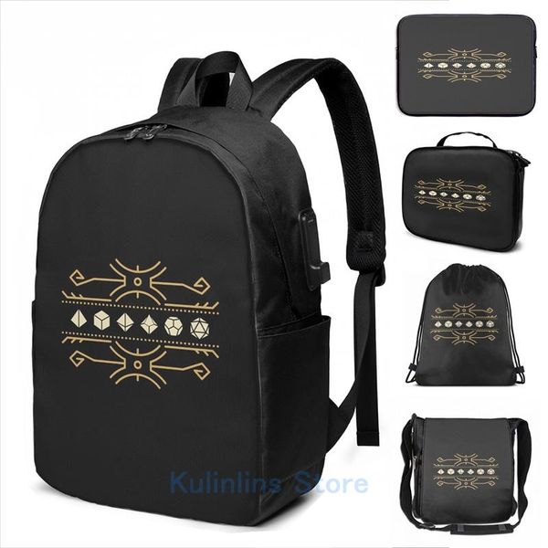 backpack graphic print vintage minimalist lines gold polyhedral dice set usb charge men school bags women bag travel laptop
backpack graphic print vintage minimalist lines gold polyhedral dice set usb charge men school bags women bag travel laptop