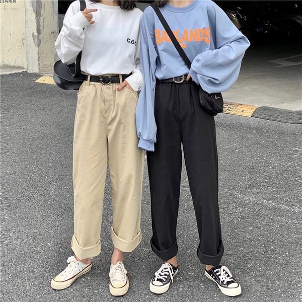 women's pants & capris fdfklak cargo women loose spring autumn wide-leg pant female long overalls sweatpants fashion joggers trousers, Black;white
women's pants & capris fdfklak cargo women loose spring autumn wide-leg pant female long overalls sweatpants fashion joggers trousers, Black;white