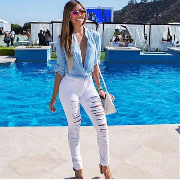 style slim casual hole women jean high waist tight torn fashion old wild, Blue
style slim casual hole women jean high waist tight torn fashion old wild, Blue