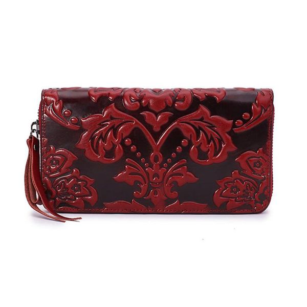 wallets chinese style women wallet genuine leather zip around female clutch purse woman mobile phone bag coin floral flower, Red;black
wallets chinese style women wallet genuine leather zip around female clutch purse woman mobile phone bag coin floral flower, Red;black