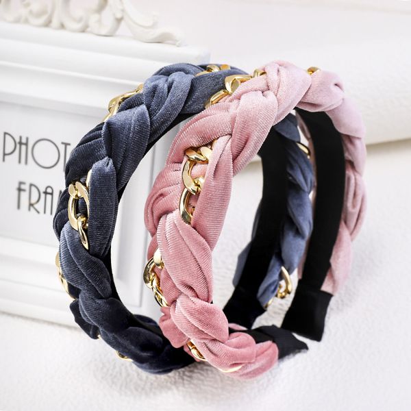 european and usa fashion girls headbands wide braided twisted chain velvet hair bands for women wholesale hairs accessories, Black;brown
european and usa fashion girls headbands wide braided twisted chain velvet hair bands for women wholesale hairs accessories, Black;brown