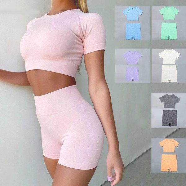 yoga outfit 2021 seamless set 2pcs sport crop summer cloth for women t-shirt+shorts push up fitness workout gym suit with shorts
yoga outfit 2021 seamless set 2pcs sport crop summer cloth for women t-shirt+shorts push up fitness workout gym suit with shorts