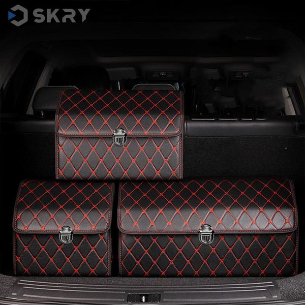 car organizer skry pu leather trunk box storage bag folding stowing tidying with metal lock for suv truck
car organizer skry pu leather trunk box storage bag folding stowing tidying with metal lock for suv truck