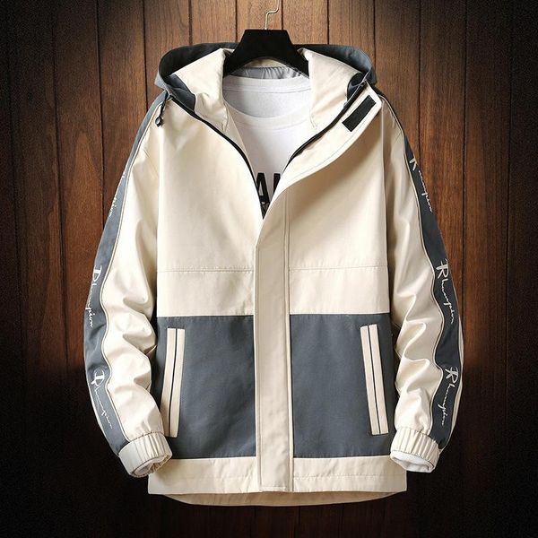 men's jackets spring autumn jacket hooded patchwork color pocket decor breathable washable loose simple casual male coat, Black;brown
men's jackets spring autumn jacket hooded patchwork color pocket decor breathable washable loose simple casual male coat, Black;brown