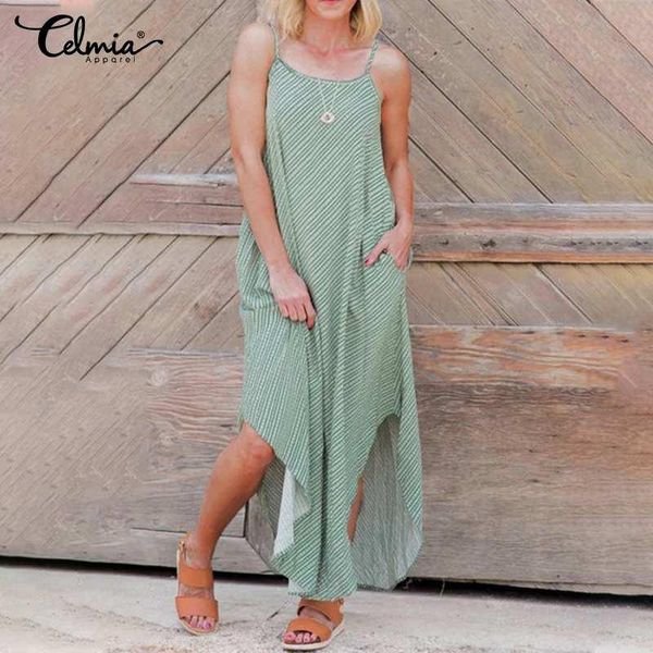 celmia bohemian striped dress women's sleeveless plus size sundress strapless casual loose pockets maxi long vestidos robe dresses, Black;gray
celmia bohemian striped dress women's sleeveless plus size sundress strapless casual loose pockets maxi long vestidos robe dresses, Black;gray