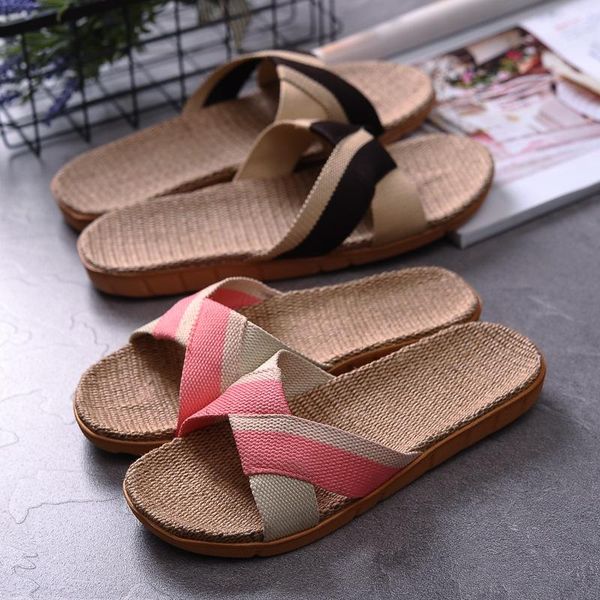 slippers women's summer flax for men casual linen slides multi-style non-slip eva sole home indoor family shoes female sandals, Black
slippers women's summer flax for men casual linen slides multi-style non-slip eva sole home indoor family shoes female sandals, Black