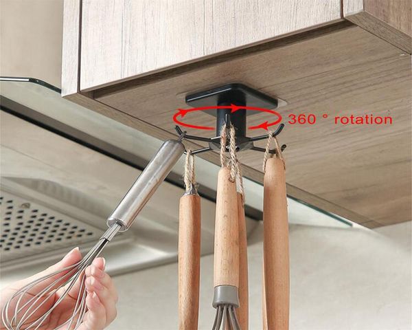 hooks & rails punch-kitchen utensils 360° rotatable hook cabinet jewelry storage rack bathroom towel self-adhesive top
hooks & rails punch-kitchen utensils 360° rotatable hook cabinet jewelry storage rack bathroom towel self-adhesive top