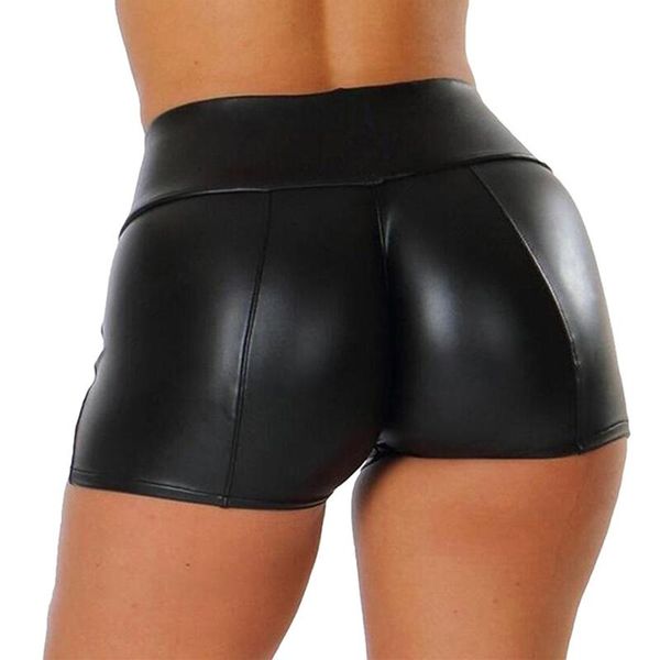 women's shorts leather women high waist bodycon push up black short joggers sports fitness womens slim spodenki damskie, White;black
women's shorts leather women high waist bodycon push up black short joggers sports fitness womens slim spodenki damskie, White;black