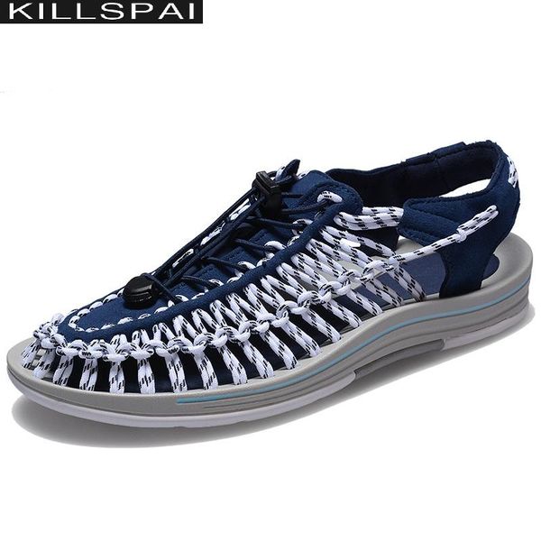 sandals killspai men's fashion handmade weaving design breathable beach shoes soft bottom non-slip outdoor, Black
sandals killspai men's fashion handmade weaving design breathable beach shoes soft bottom non-slip outdoor, Black