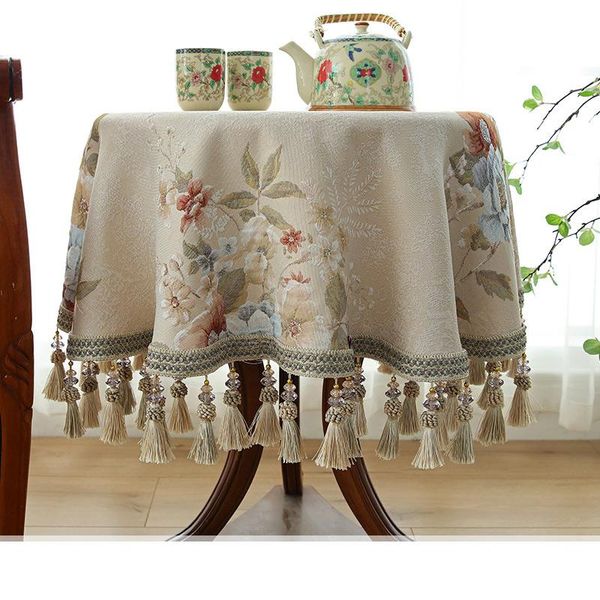 table cloth elegant floral small big round dining cover with tassels beige party coffee tablecloth for decorative jacquard
table cloth elegant floral small big round dining cover with tassels beige party coffee tablecloth for decorative jacquard