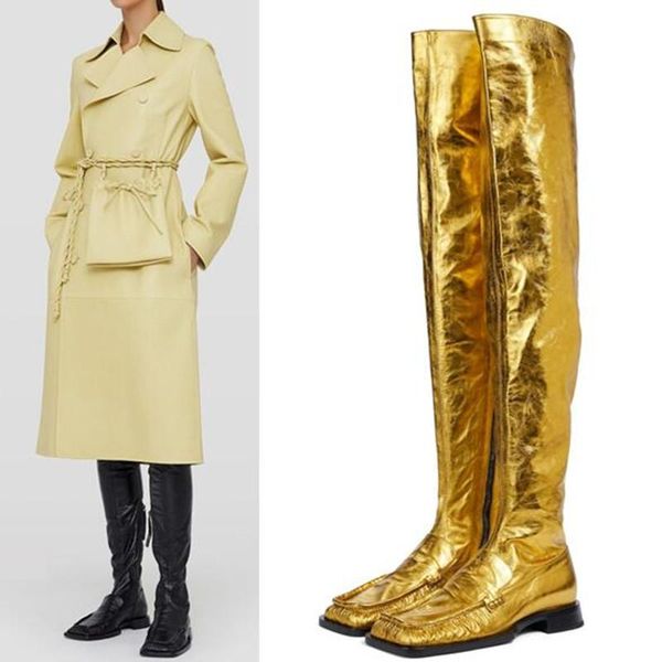 boots fashion high knee square head women boots, slimming, color is mainly yellow gold, pure black, can be customized
boots fashion high knee square head women boots, slimming, color is mainly yellow gold, pure black, can be customized