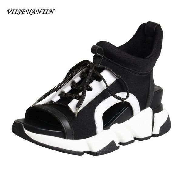 dress shoes viisenantin women sports sandal summer black elastic cloth white peep toe muffin heel shoe designer sandalias
dress shoes viisenantin women sports sandal summer black elastic cloth white peep toe muffin heel shoe designer sandalias