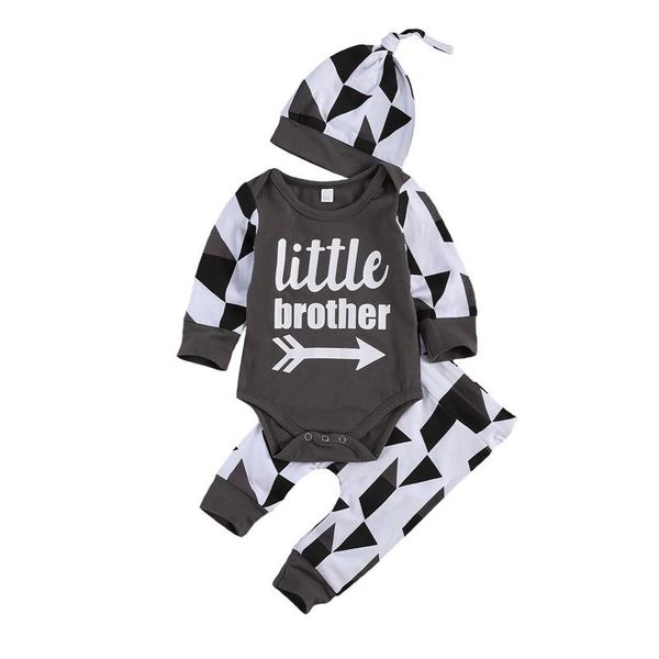 clothing sets baby boy romper geometry pants outfits clothes long sleeves word printed hat 3-piece, White
clothing sets baby boy romper geometry pants outfits clothes long sleeves word printed hat 3-piece, White