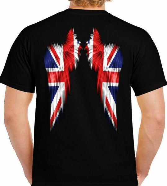 Union Jack T-Shirt Mens Football Flag Wings British Rugby England Scotland Wales, White;black
Union Jack T-Shirt Mens Football Flag Wings British Rugby England Scotland Wales, White;black