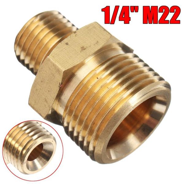 watering equipments 1pcs m22 male to 1/4" adapter brass pressure washer hose quick connect coupling threaded connector spray machine fi
watering equipments 1pcs m22 male to 1/4" adapter brass pressure washer hose quick connect coupling threaded connector spray machine fi