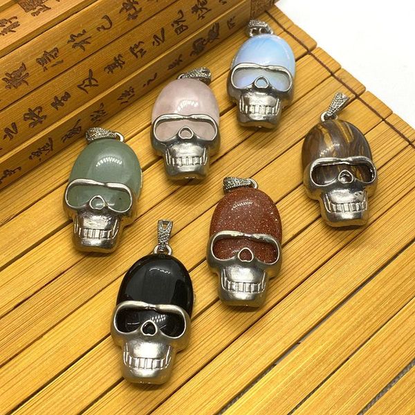 charms natural stone pendant multicolor skull-shaped opal golden sand malay jade suitable for diy exquisite jewelry accessories, Bronze;silver
charms natural stone pendant multicolor skull-shaped opal golden sand malay jade suitable for diy exquisite jewelry accessories, Bronze;silver