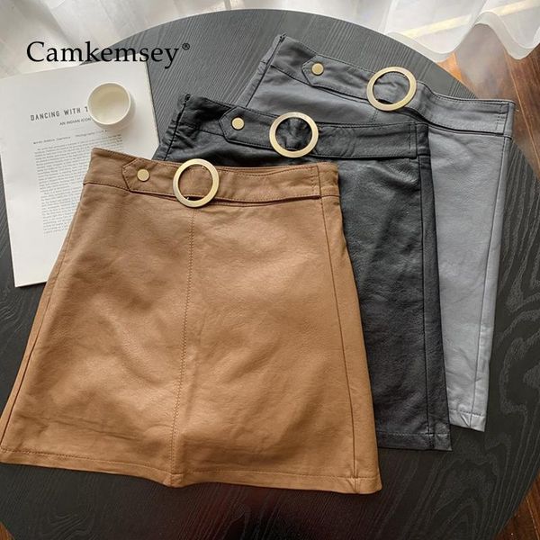 camkemsey korean solid soft pu leather a-line skirts women autumn casual high waist office bodycon pencil, Black
camkemsey korean solid soft pu leather a-line skirts women autumn casual high waist office bodycon pencil, Black