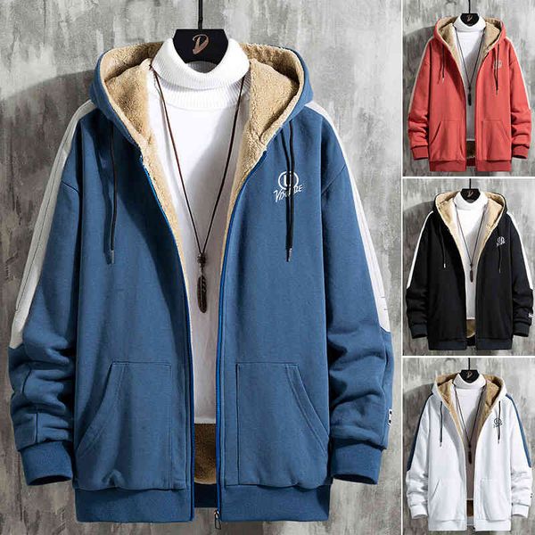 hoodies lamb wool coat men's spring and autumn winter 2021 plush thickened cotton clothes sweater, Black
hoodies lamb wool coat men's spring and autumn winter 2021 plush thickened cotton clothes sweater, Black