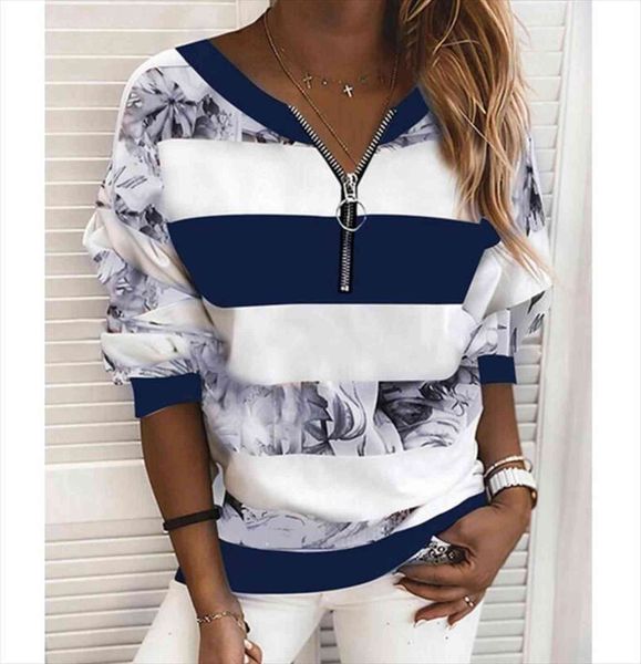 striped color block women blouses long sleeve print v neck basic blue yellow blushing pink, White
striped color block women blouses long sleeve print v neck basic blue yellow blushing pink, White
