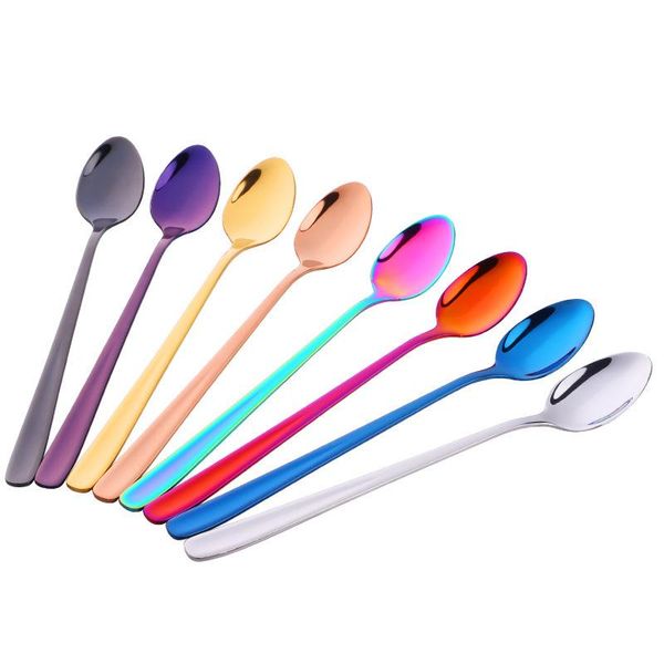 8pcs/set titanium plated color ice cream scoop korean style long handle bartender mixing spoons 304 stainless steel
8pcs/set titanium plated color ice cream scoop korean style long handle bartender mixing spoons 304 stainless steel