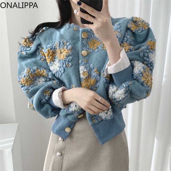 onalippa french vintage temperament coats female round neck single-breasted three-dimensional flower lantern sleeve waist jacket 211109, Black;brown
onalippa french vintage temperament coats female round neck single-breasted three-dimensional flower lantern sleeve waist jacket 211109, Black;brown