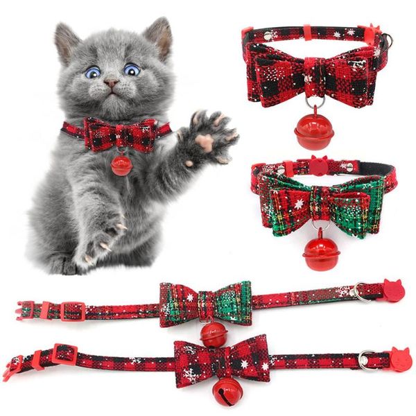 cat collars & leads 1pcs snowflake christmas pet bow tie bell collar dog hanging supplies
cat collars & leads 1pcs snowflake christmas pet bow tie bell collar dog hanging supplies