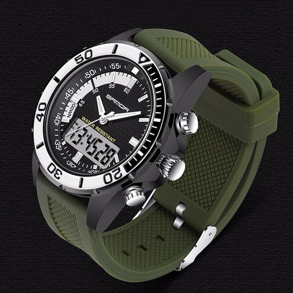 wristwatches sanda men sports watches led display digital analog quartz rubber strap montre homme reloj hombre, Slivery;brown
wristwatches sanda men sports watches led display digital analog quartz rubber strap montre homme reloj hombre, Slivery;brown
