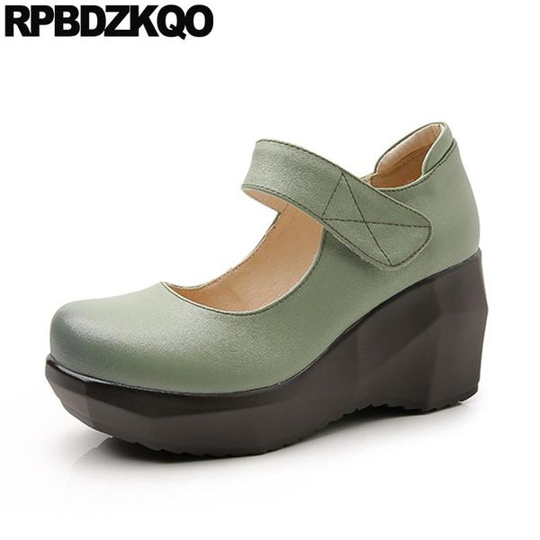 strap handmade folk harajuku high heels genuine leather red wedge pumps round toe 8cm sheepskin shoes women size 33 mint green dress, Black
strap handmade folk harajuku high heels genuine leather red wedge pumps round toe 8cm sheepskin shoes women size 33 mint green dress, Black