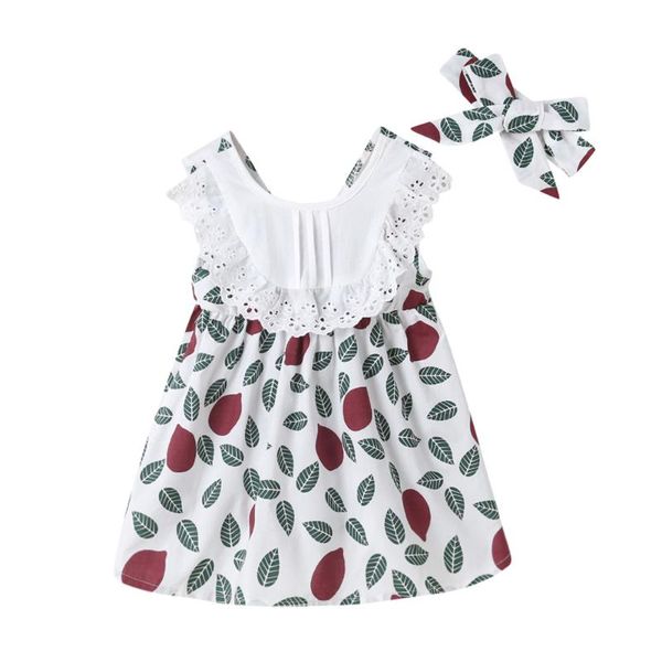 girl's dresses 3m-24m baby girls sleeveless princess summer kids leaves printed dress girl pure cotton with headeope, Red;yellow
girl's dresses 3m-24m baby girls sleeveless princess summer kids leaves printed dress girl pure cotton with headeope, Red;yellow