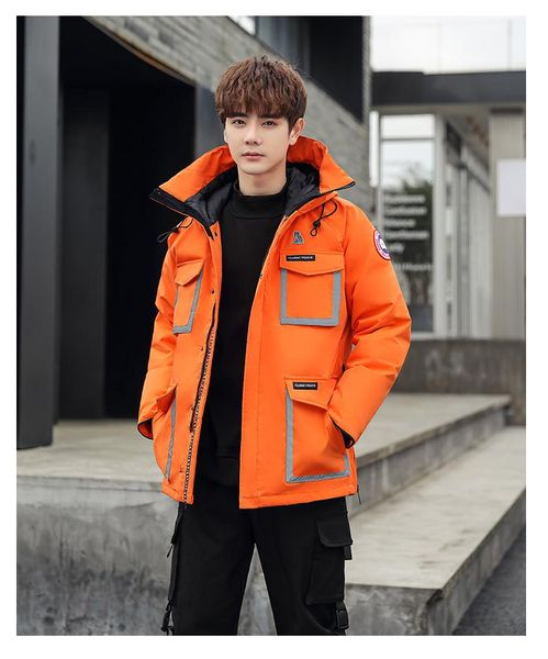 men's trench coats 2021 winter off-season cotton clothes hooded collar thickened trend youth coat leisure men jacket, Tan;black
men's trench coats 2021 winter off-season cotton clothes hooded collar thickened trend youth coat leisure men jacket, Tan;black