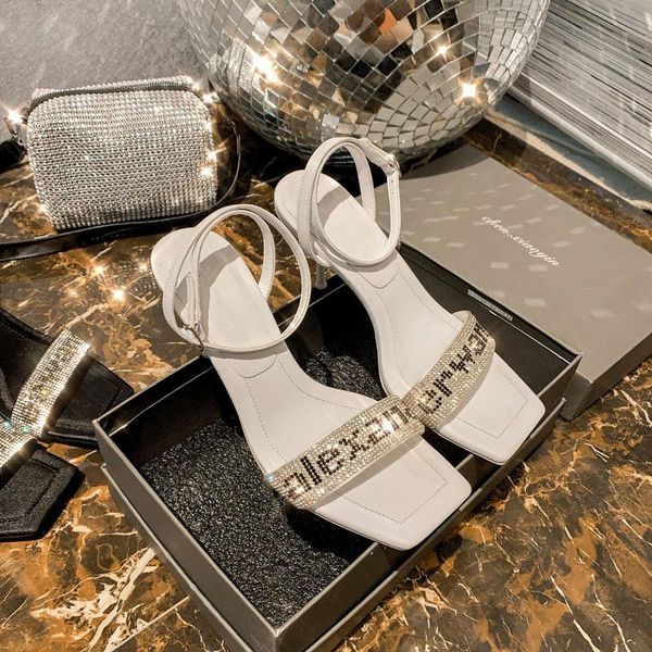 sandals women's shoes summer square toe buckle high heels female stiletto all-match rhinestone letter crystal, Black
sandals women's shoes summer square toe buckle high heels female stiletto all-match rhinestone letter crystal, Black
