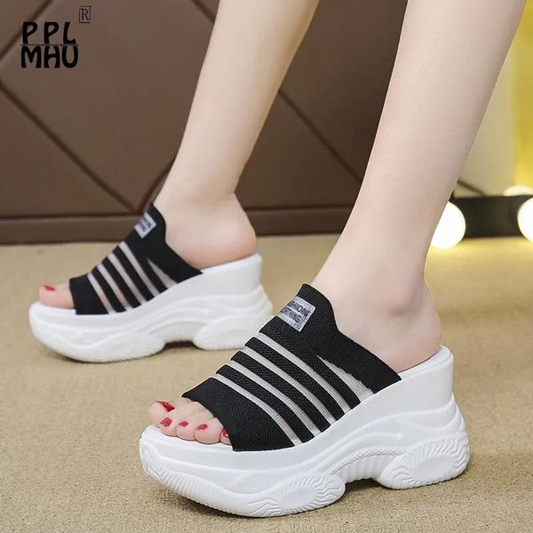 slippers stretch fabric comfortable platform women elegant hollow out non-slip peep toe heighten shoes wedges luxury sandals, Black
slippers stretch fabric comfortable platform women elegant hollow out non-slip peep toe heighten shoes wedges luxury sandals, Black