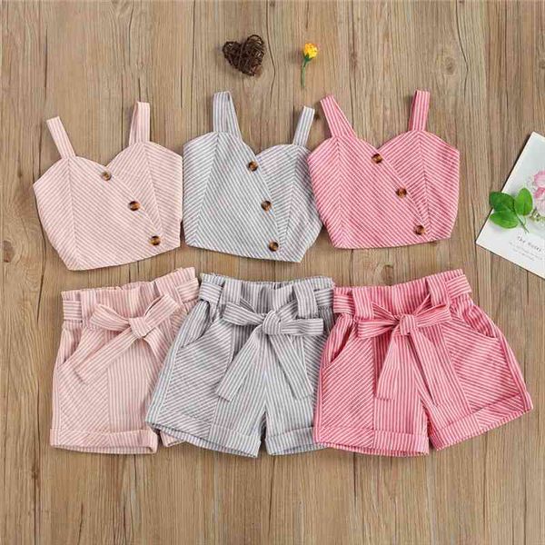 2 7years fashion girls summer clothing sets striped button sleeveless vest belt pocket shorts children casual outfits, White
2 7years fashion girls summer clothing sets striped button sleeveless vest belt pocket shorts children casual outfits, White