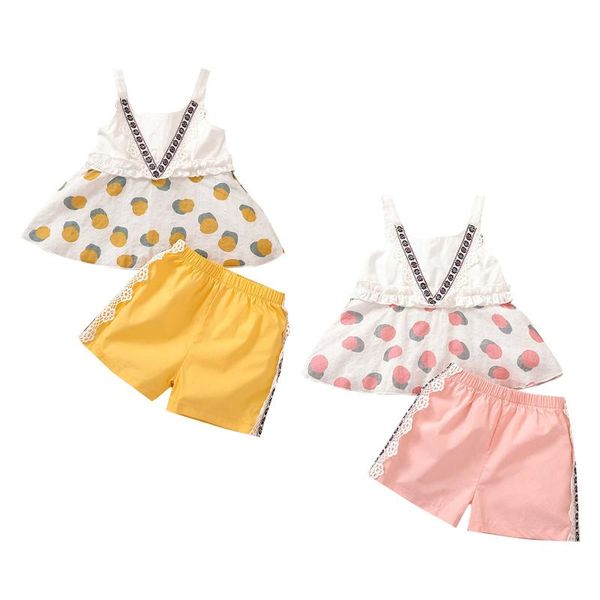 clothing sets pudcoco 12m-4y toddler kid baby girl summer 2pcs set sleeveless lace dress-style dots print side shorts yellow/pink, White
clothing sets pudcoco 12m-4y toddler kid baby girl summer 2pcs set sleeveless lace dress-style dots print side shorts yellow/pink, White