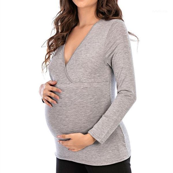 maternity bottoming shirt 2021 autumn winter soft for pregnant women v-neck pure color long sleeved nursing t-shirt1, White
maternity bottoming shirt 2021 autumn winter soft for pregnant women v-neck pure color long sleeved nursing t-shirt1, White