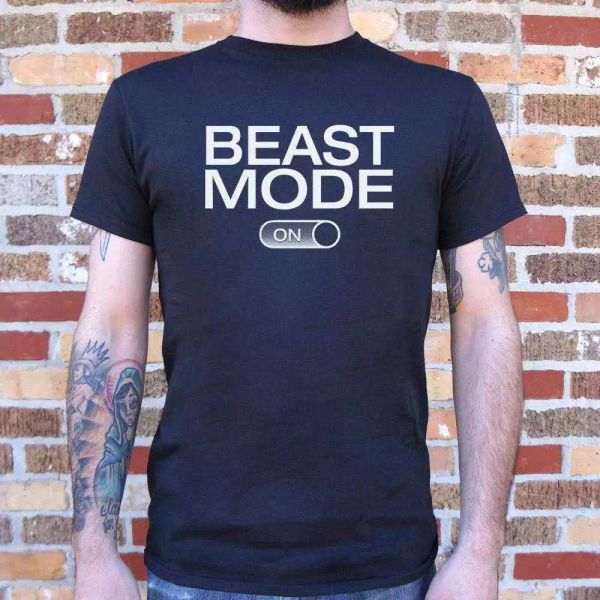 beast mode on t-shirt | short sleeve graphic tee, White;black
beast mode on t-shirt | short sleeve graphic tee, White;black