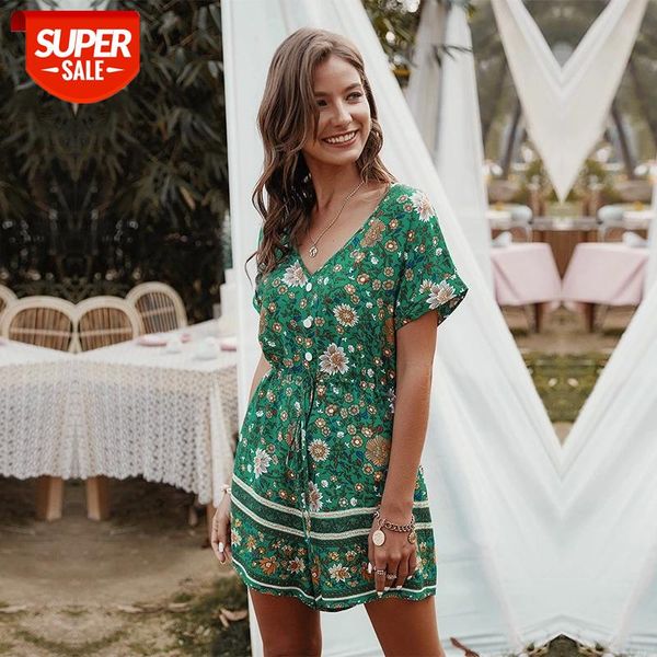 2020 new summer playsuits women lace up loose casual short sleeve print playsuits #eu1u, White
2020 new summer playsuits women lace up loose casual short sleeve print playsuits #eu1u, White