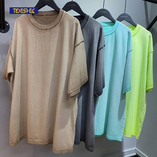 men's t-shirts cotton summer oversize candy-colored t-shirt old washed reverse color gradient short-sleeved, White;black
men's t-shirts cotton summer oversize candy-colored t-shirt old washed reverse color gradient short-sleeved, White;black