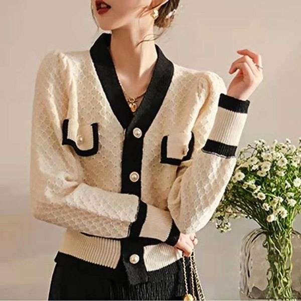women's jackets casual knitted jacket small fragrance bottom shirt spring autumn sweater solid outerwear coats v-neck, Black;brown
women's jackets casual knitted jacket small fragrance bottom shirt spring autumn sweater solid outerwear coats v-neck, Black;brown