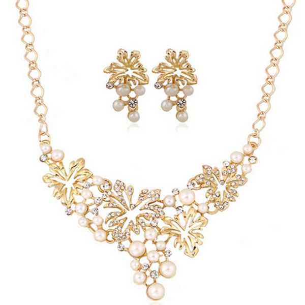earrings & necklace women bridal wedding jewelry sets gold charm crystal water drop pendant necklaces &earrings pearl bijoux femme, Silver
earrings & necklace women bridal wedding jewelry sets gold charm crystal water drop pendant necklaces &earrings pearl bijoux femme, Silver