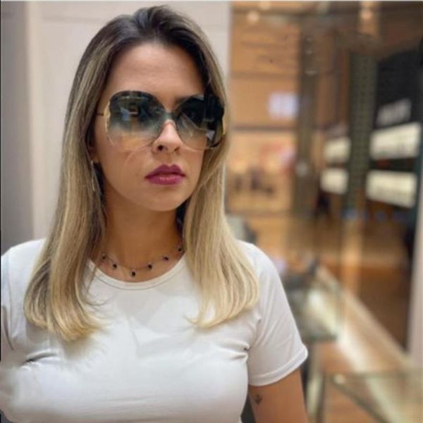big trend frameless color one-piece sunglasses fashion classic personality intellectual elegant, White;black
big trend frameless color one-piece sunglasses fashion classic personality intellectual elegant, White;black