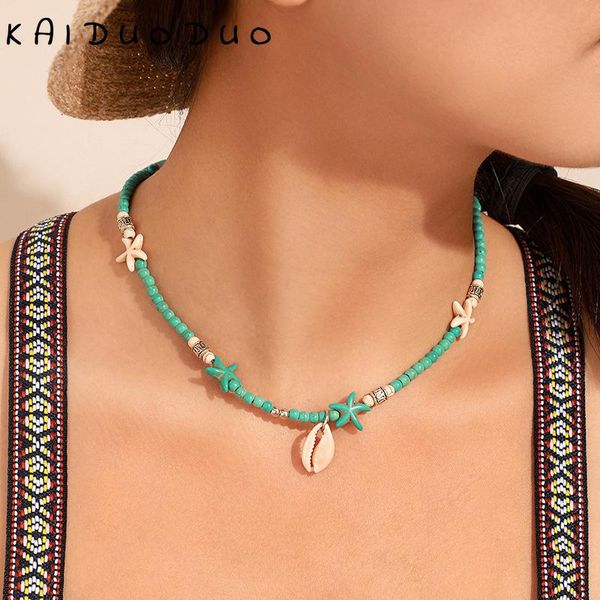 pendant necklaces shell starfish tassel ladies beach holiday party jewelry bohemian blue natural stone handmade beaded necklace fashion, Silver
pendant necklaces shell starfish tassel ladies beach holiday party jewelry bohemian blue natural stone handmade beaded necklace fashion, Silver